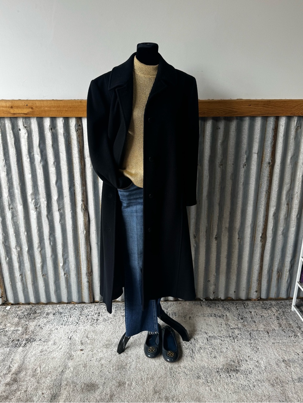 Vintage Pendleton Black Wool Coat - Timeless Women's Outerwear